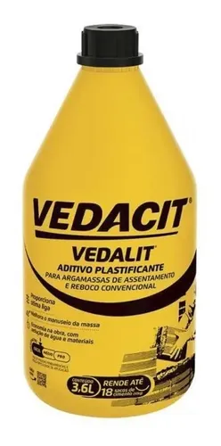 Galão de Aditivo Plastificante Vedalit 3,6 Litros Vedacit