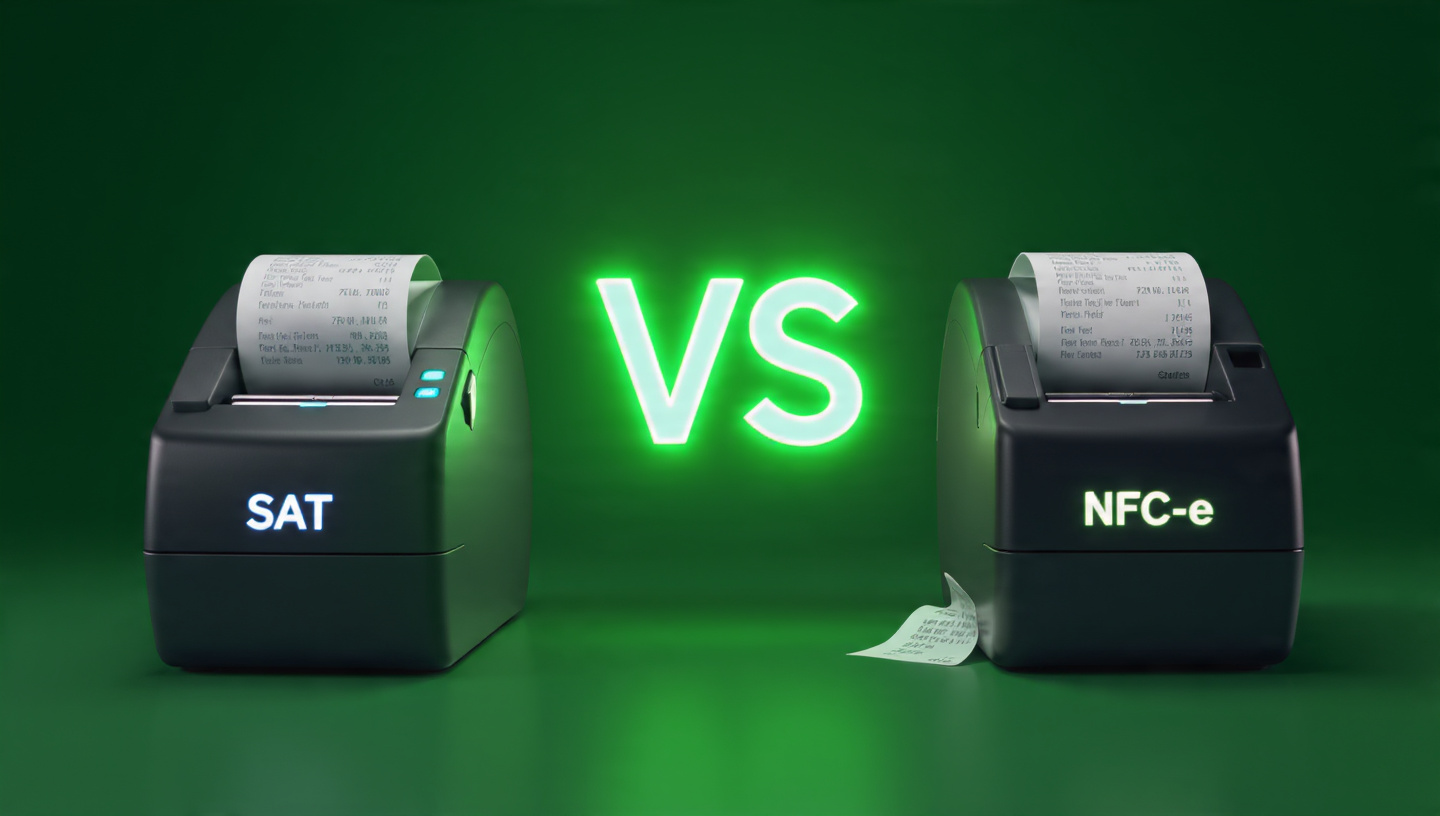 NFCe vs SAT diferença 2026