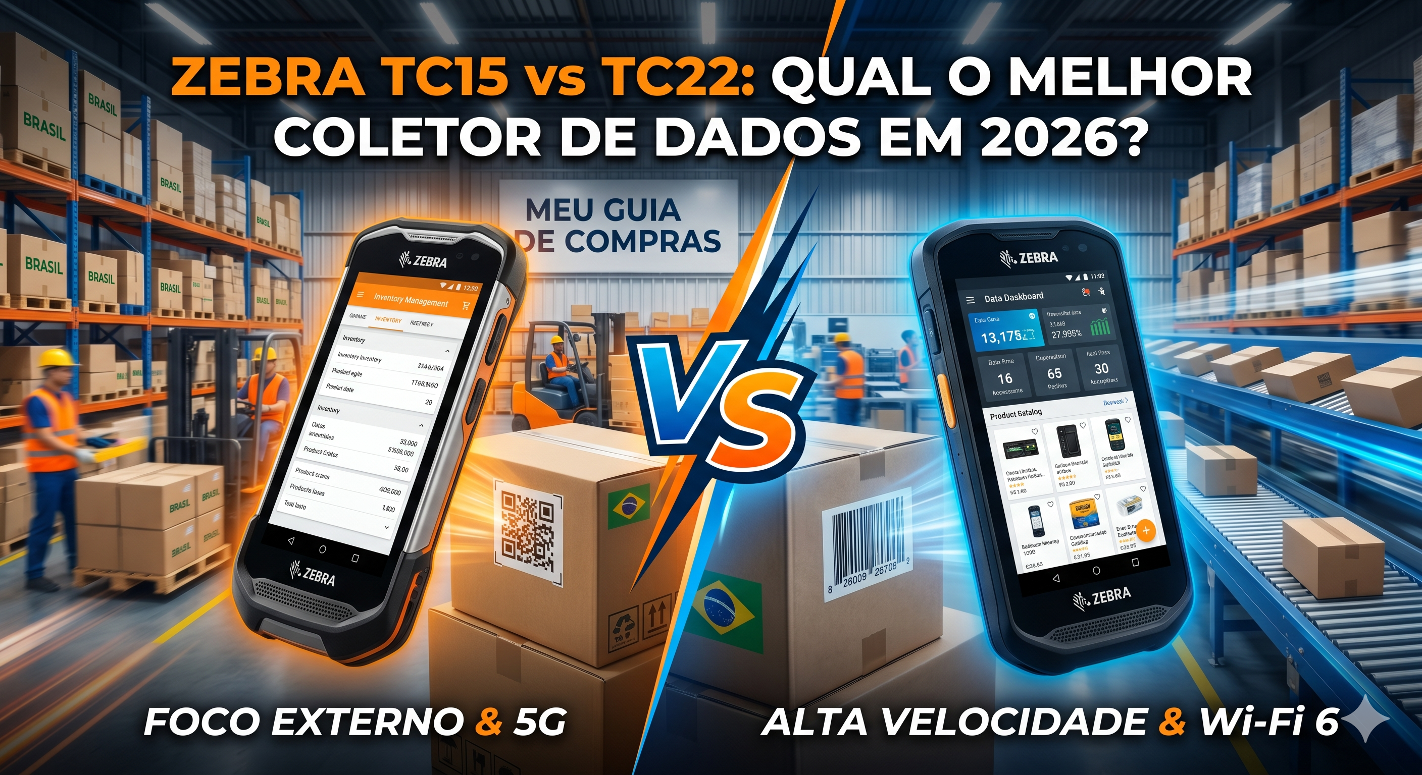 Zebra TC15 vs TC22 - Qual o Melhor Coletor